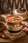 砂锅三鲜丸子土豆粉