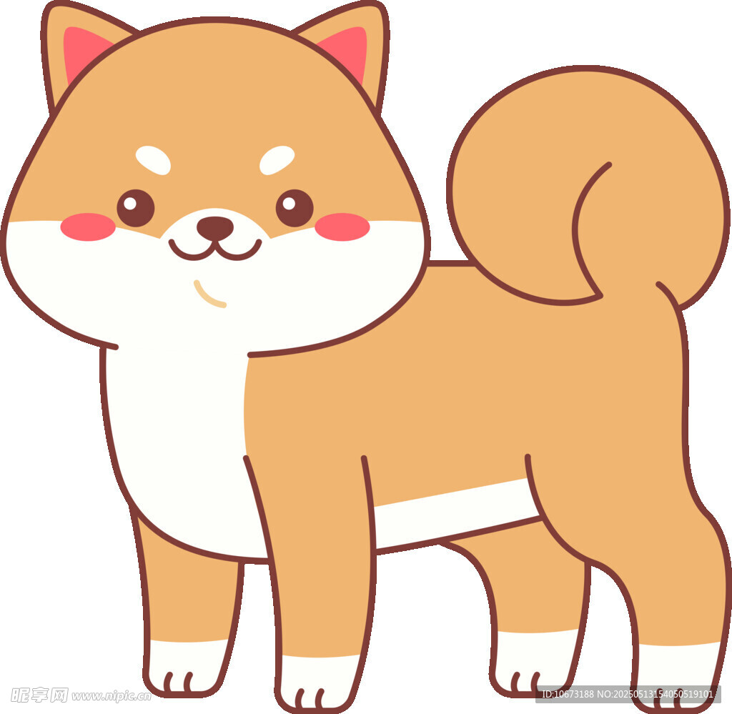 可爱柴犬卡通形象