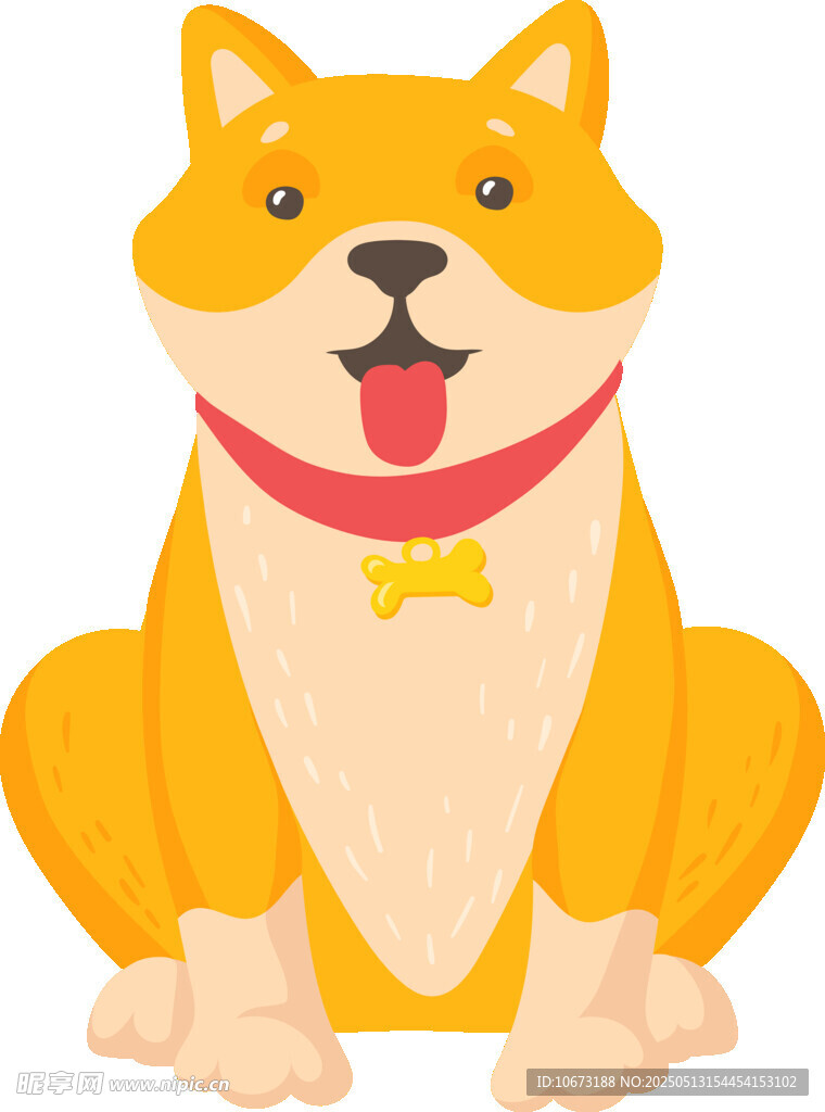可爱柴犬卡通形象