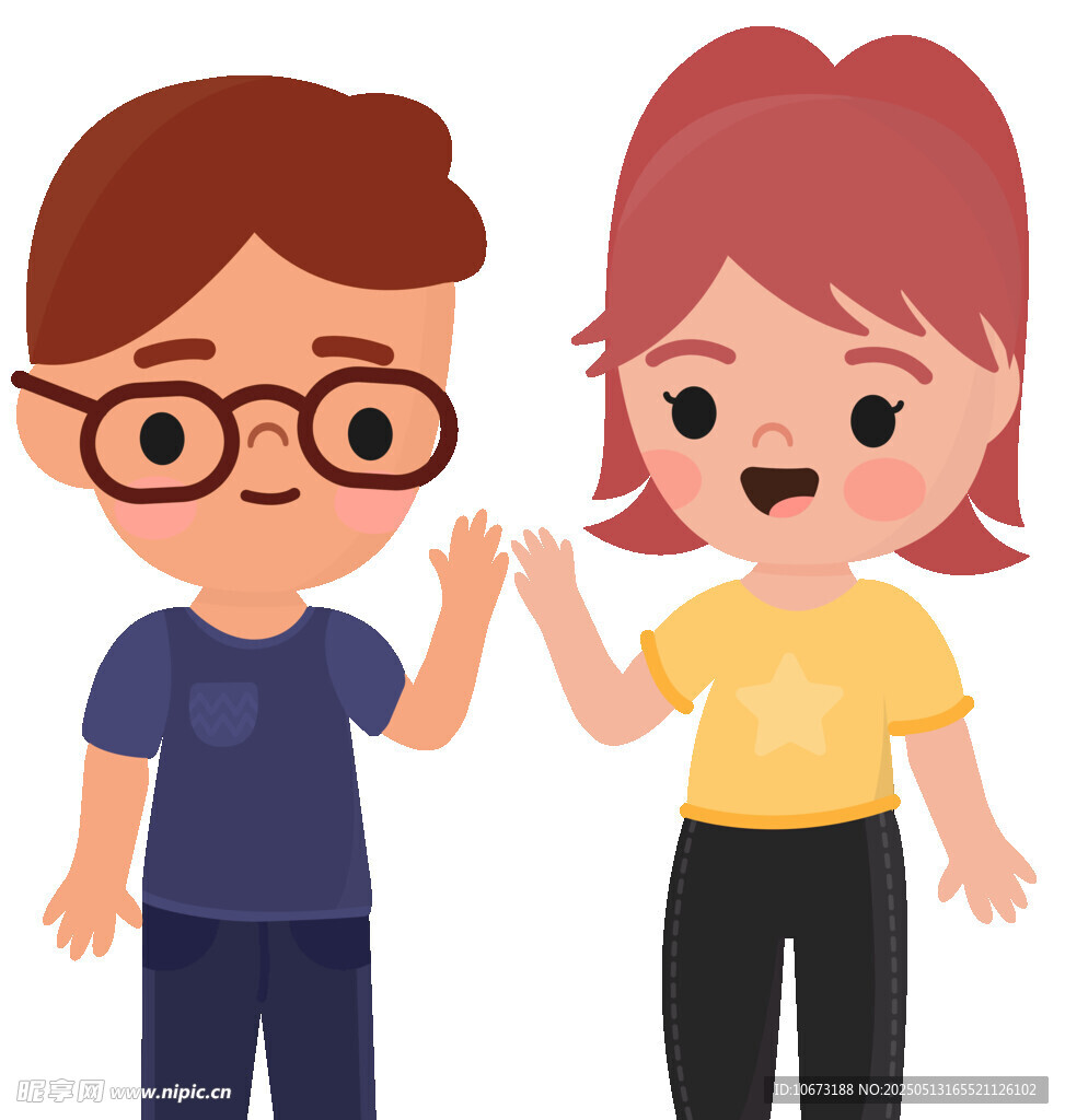 男孩女孩互动场景