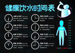 健康饮水时间表
