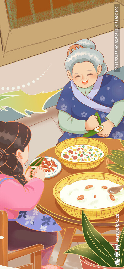 祖孙温馨用餐时刻