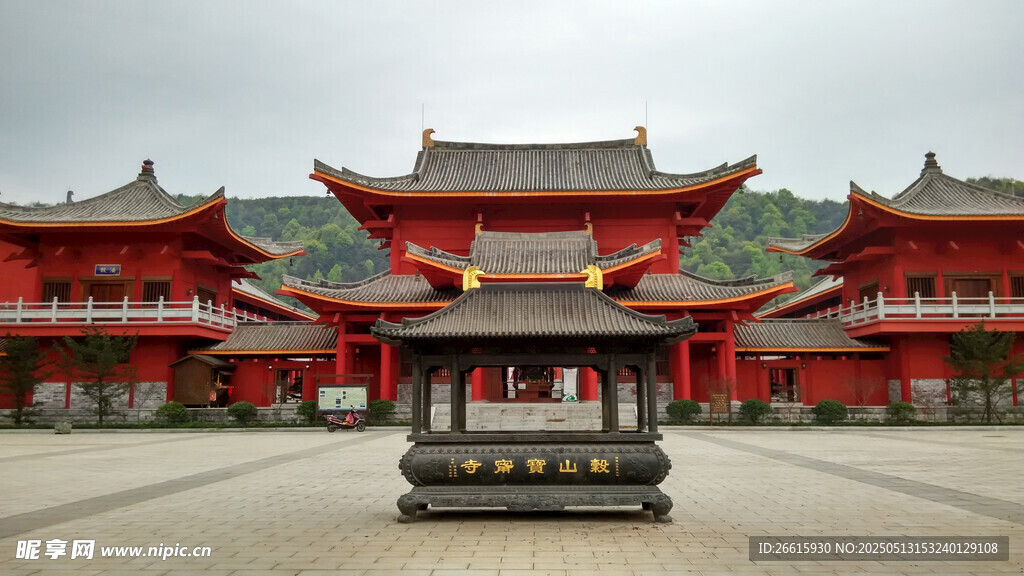 中式古建筑庭院景观