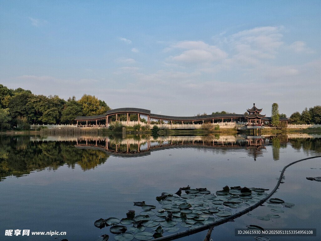 宁静湖畔美景