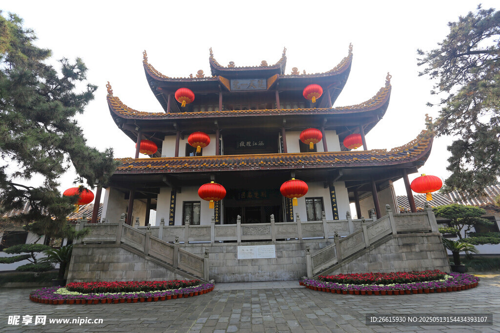 中式古建庙宇景观