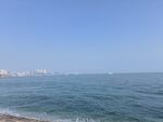 青岛海滨风光 辽阔蓝色大海