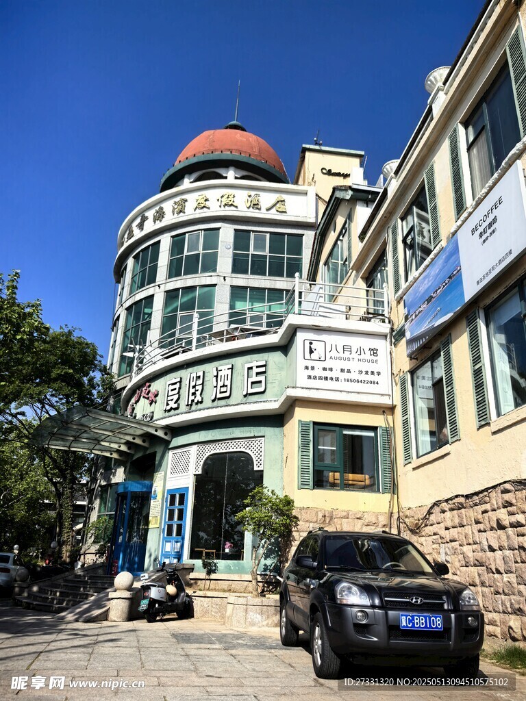 青岛欧式风格街边建筑景观