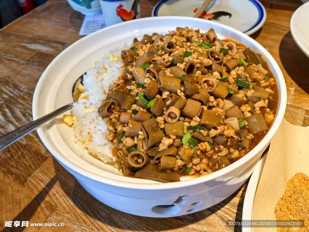 海肠捞饭