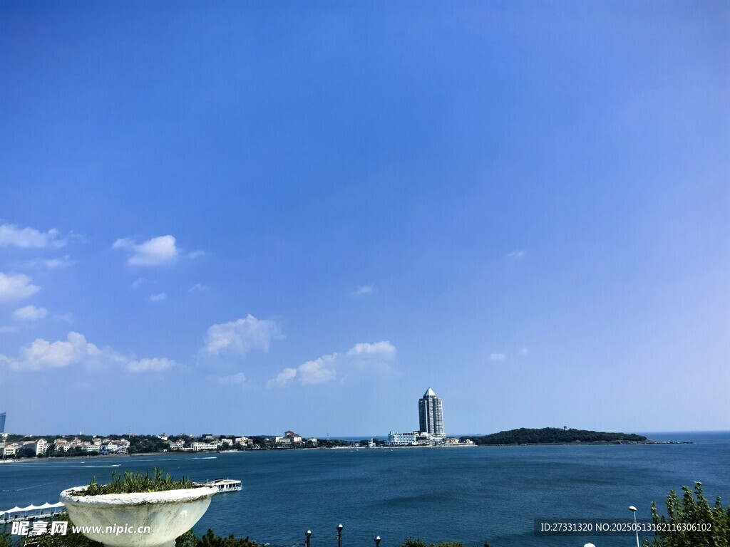 海滨城市美丽海景风光