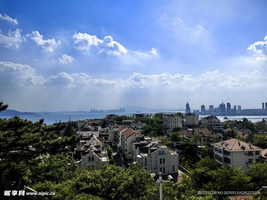 青岛城市与自然交融的美丽景致