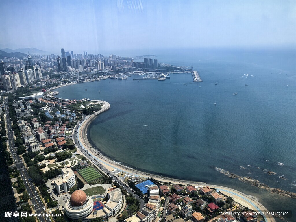 海滨城市美丽海岸线景观