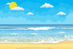 夏日海滩美景