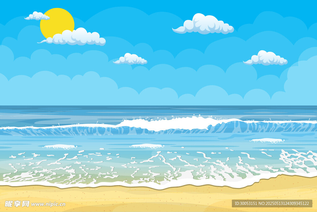 夏日海滩美景