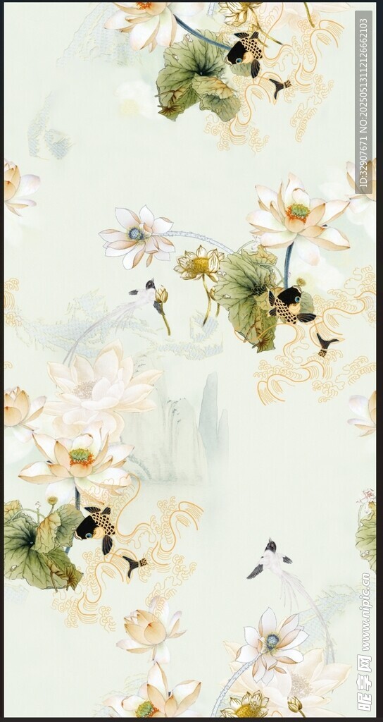 莲花锦鲤