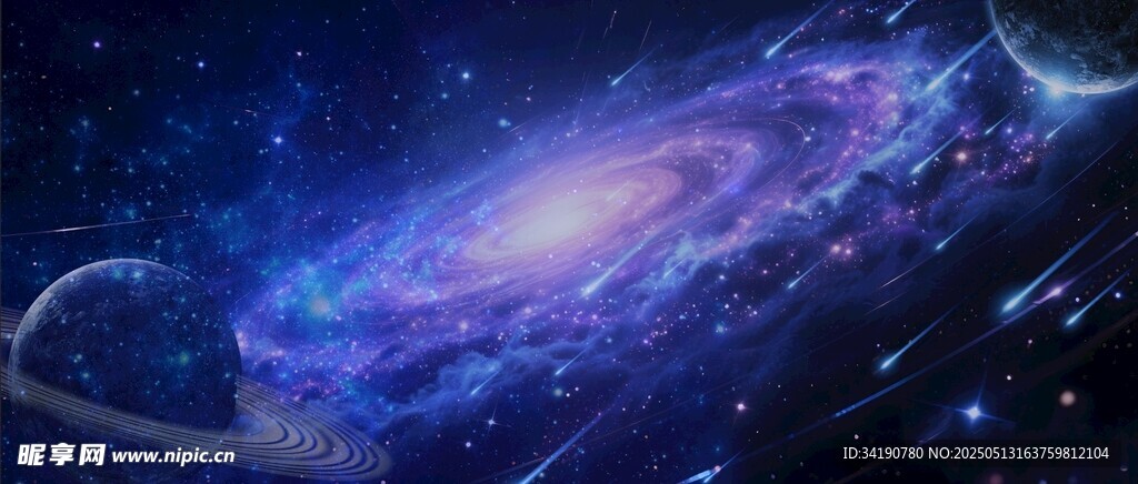 银河旋涡星空