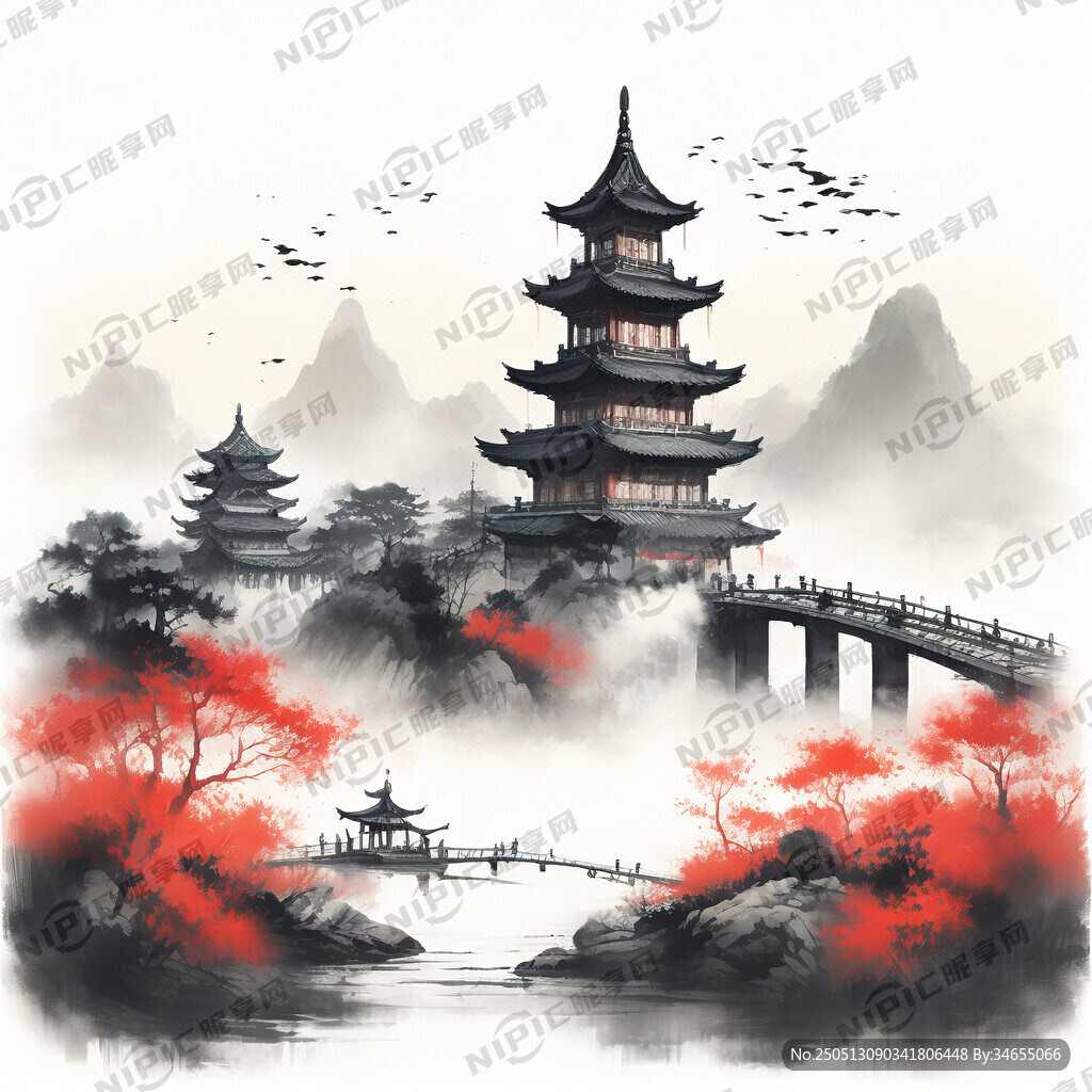 长江大桥   农田   山  