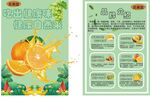 鲜榨橙汁宣传页设计展示