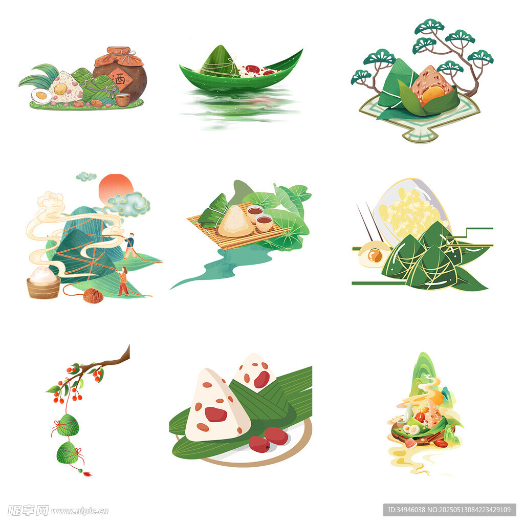 端午元素插画集