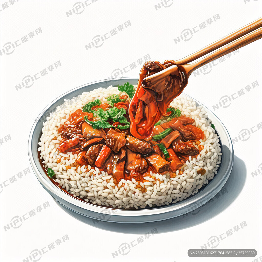 小辣椒炒肉盖饭海报