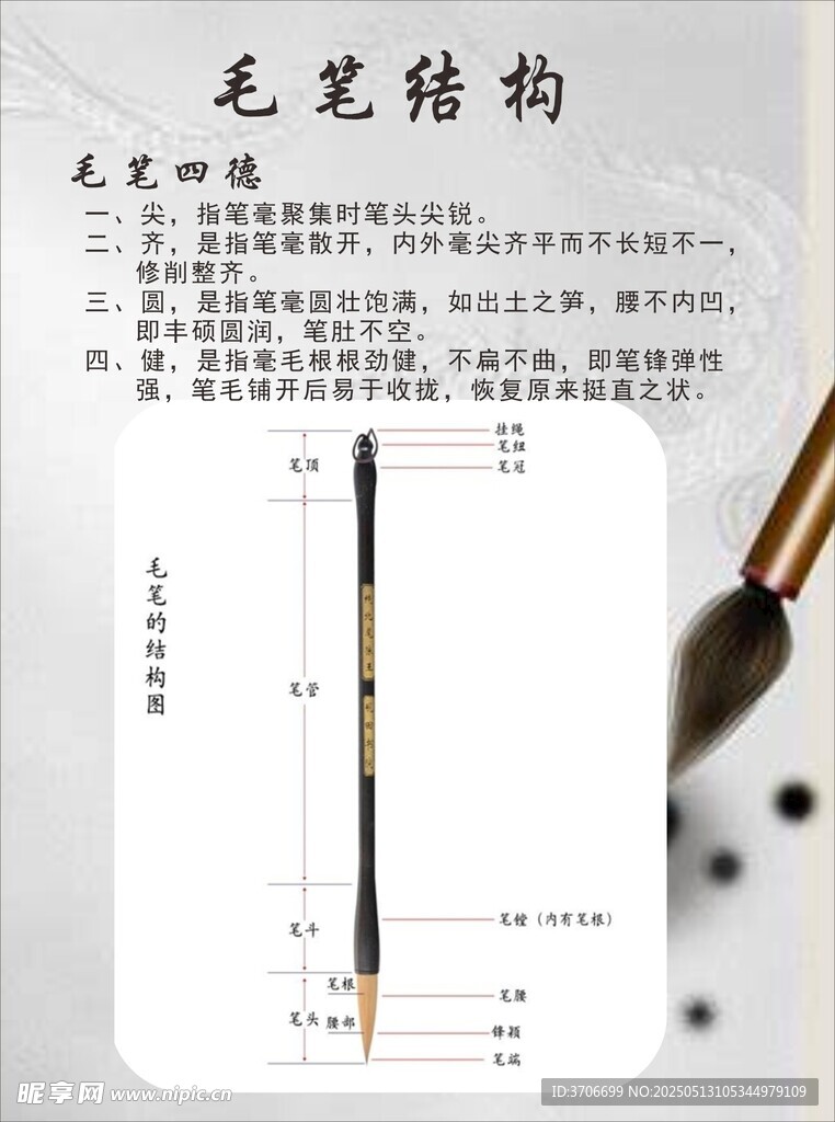 毛笔结构