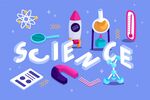 趣味科学元素插画