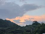 山间晚霞美景