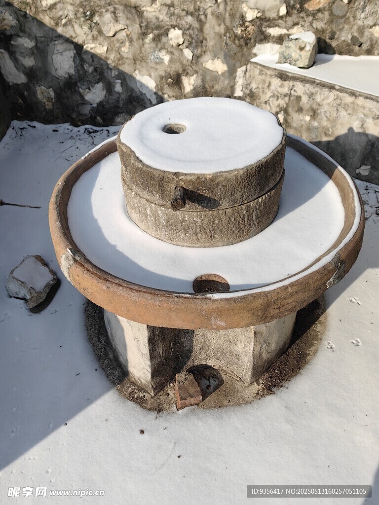 老式石磨盘
