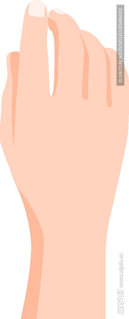 简约手部插画