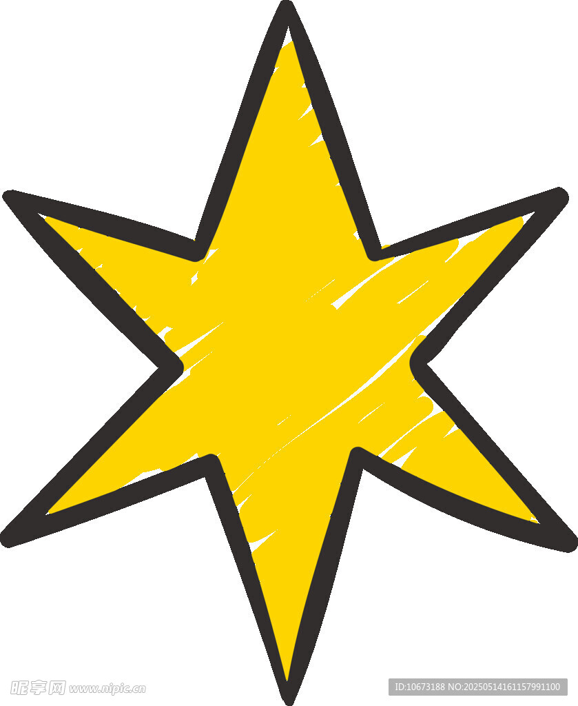 黄色五角星图标