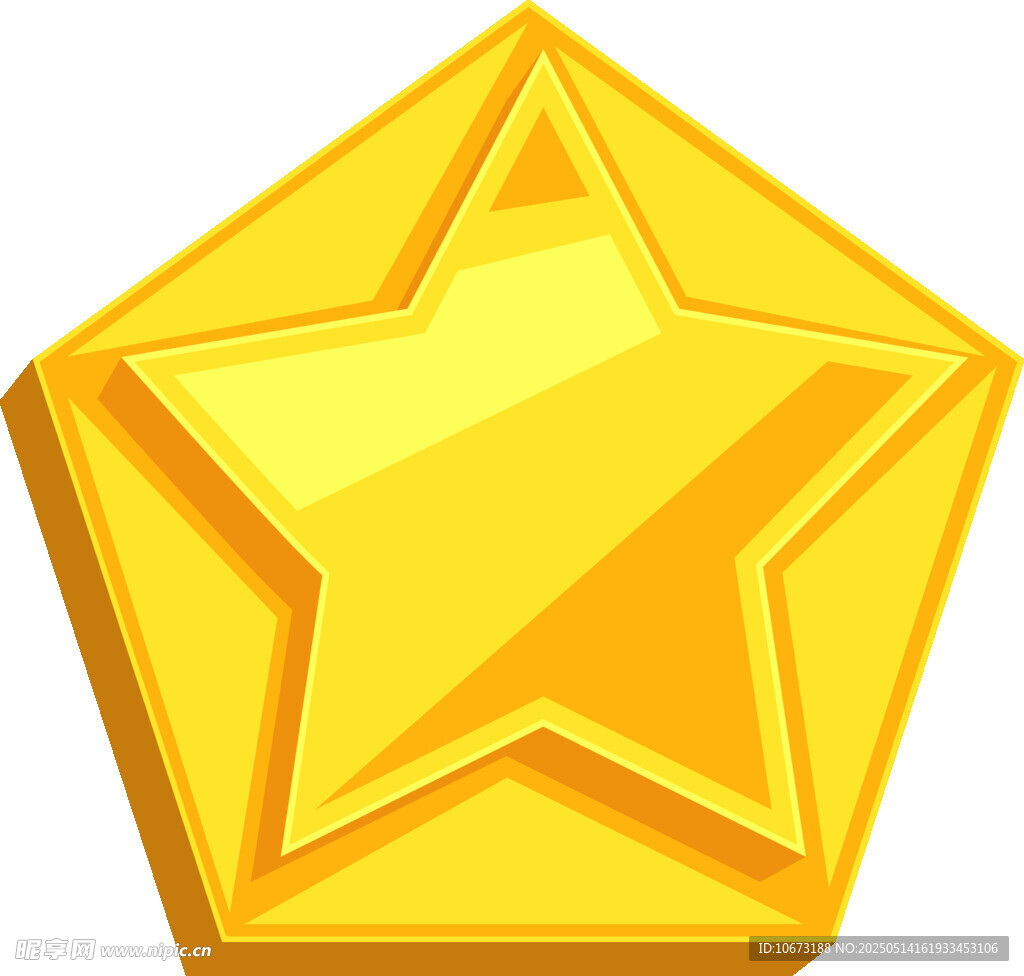 金色五角星图标