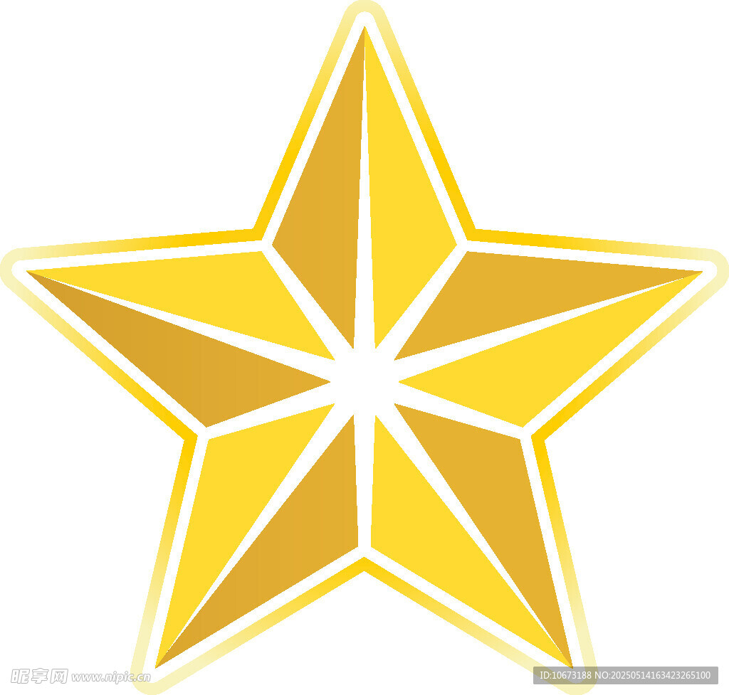 金色五角星图标