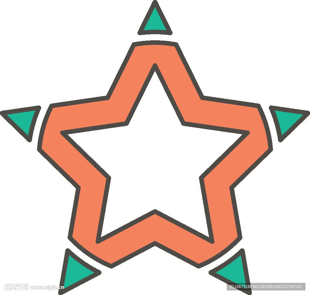 星形几何图案设计元素