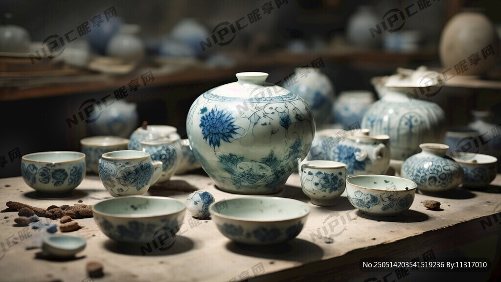 青瓷制作图片