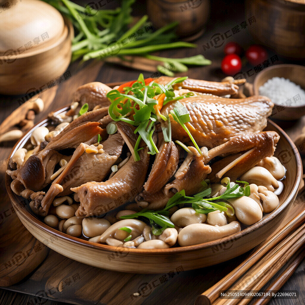 鲜黄豆蒸水鸭仔