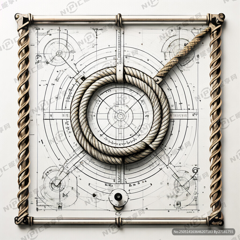 带有穿绳孔的设计图