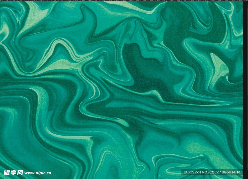 翠绿流动纹理抽象背景图