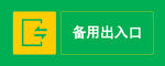 备用出入口标识牌