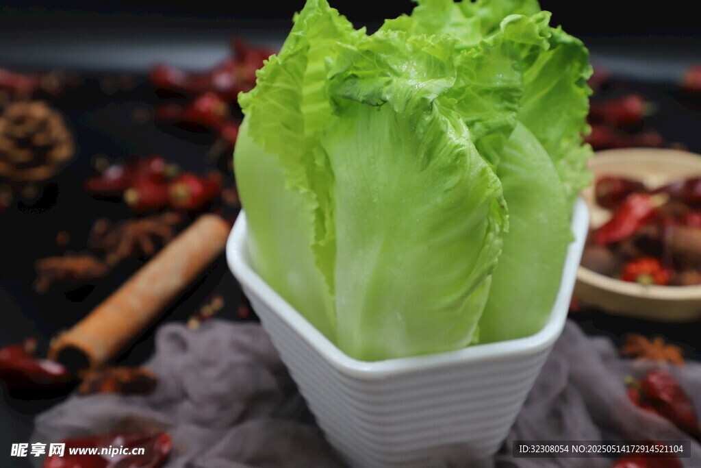 新鲜生菜 精致摆盘