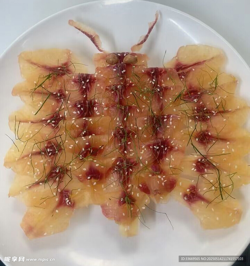 鱼生摆盘