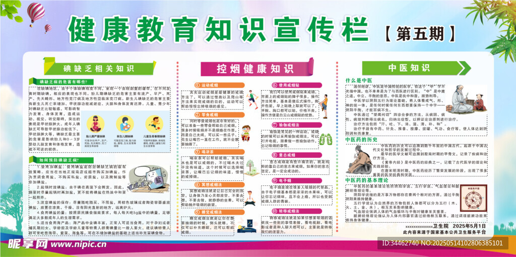 健康教育知识宣传栏海报