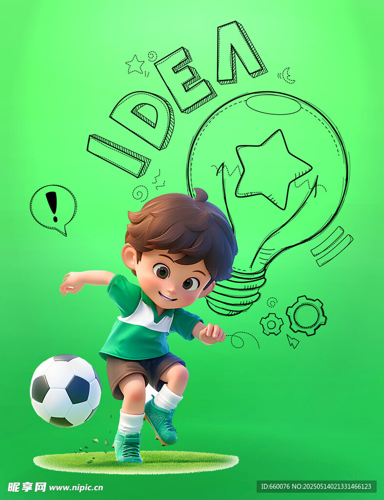 儿童插画 3D儿童 