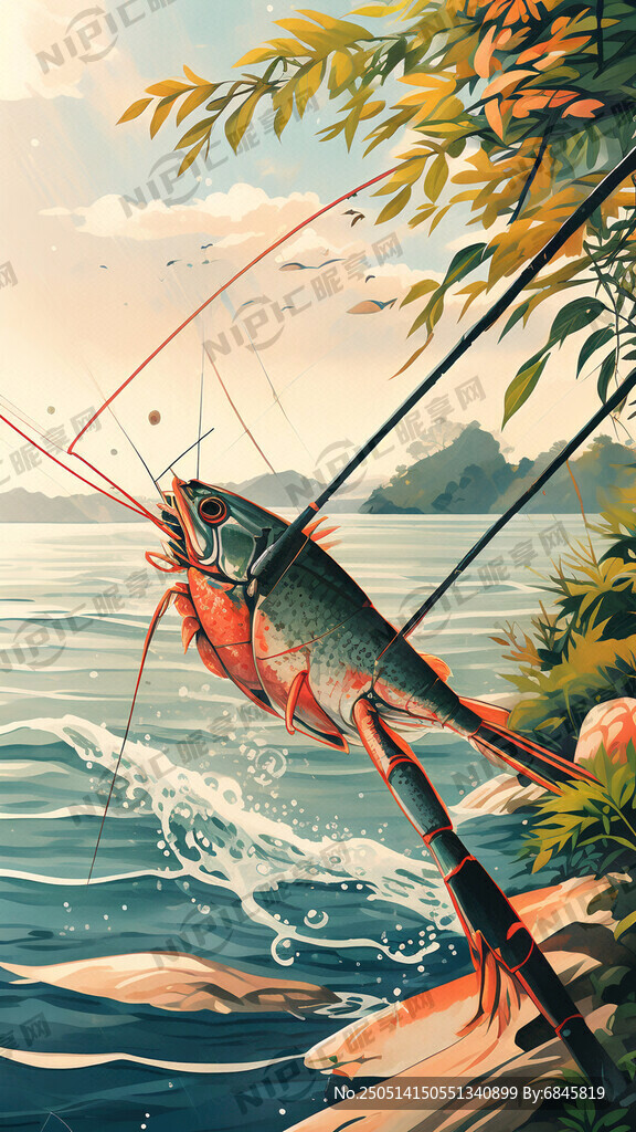 钓虾宣传海报