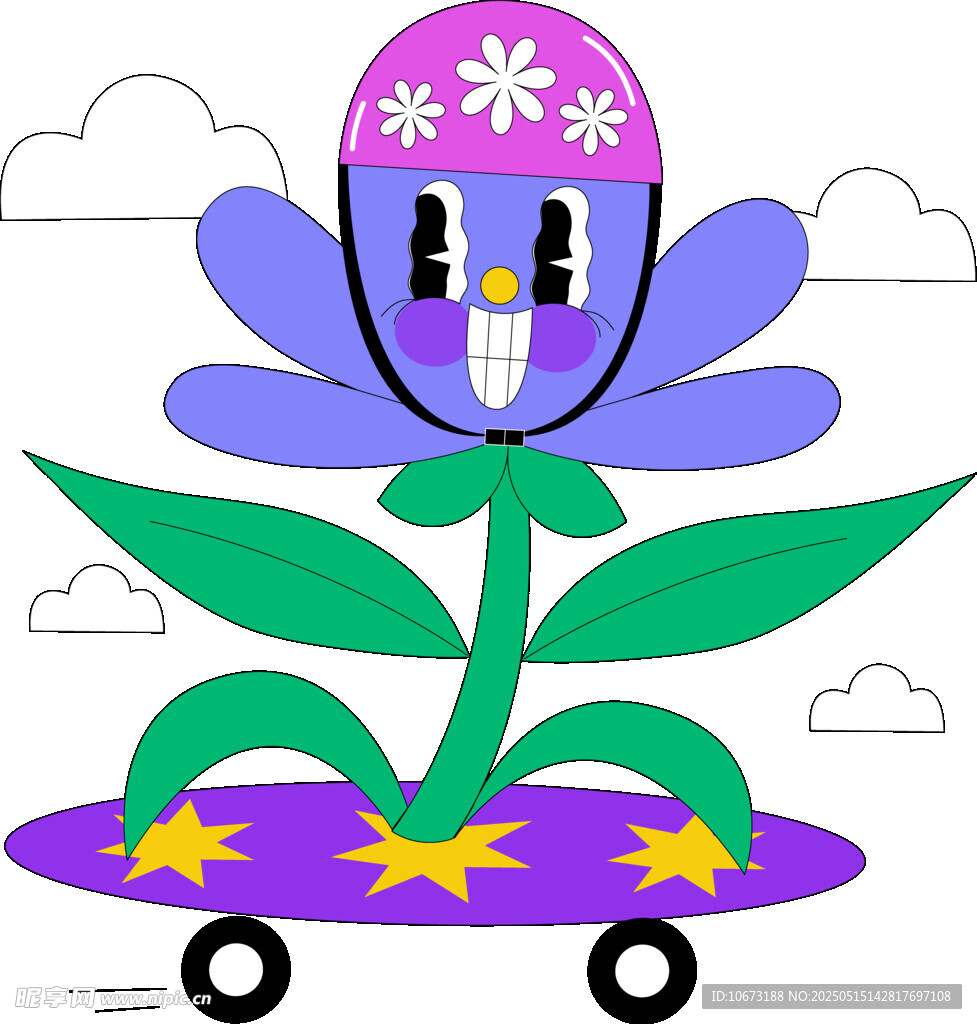 卡通花朵造型的奇特车辆