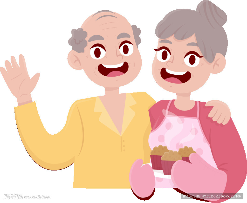 幸福老夫妻温馨时刻