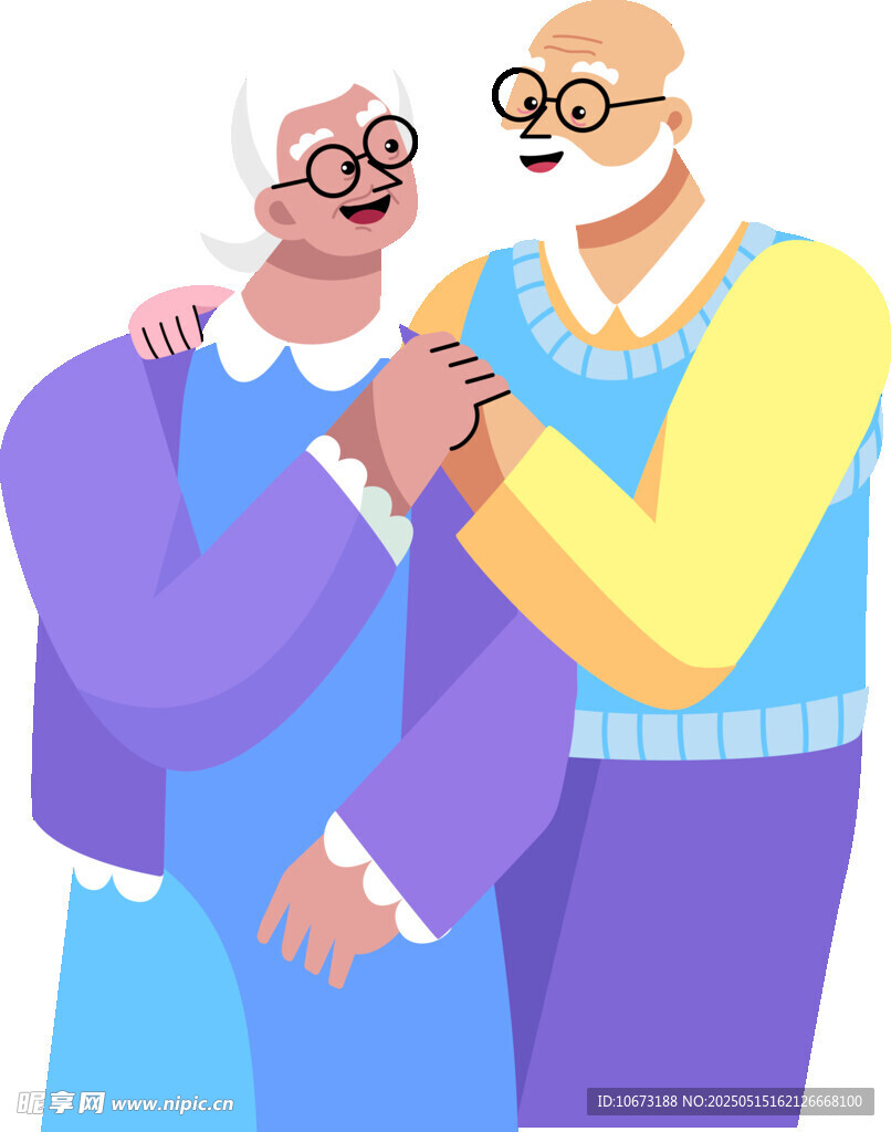 恩爱老夫妻温馨相伴