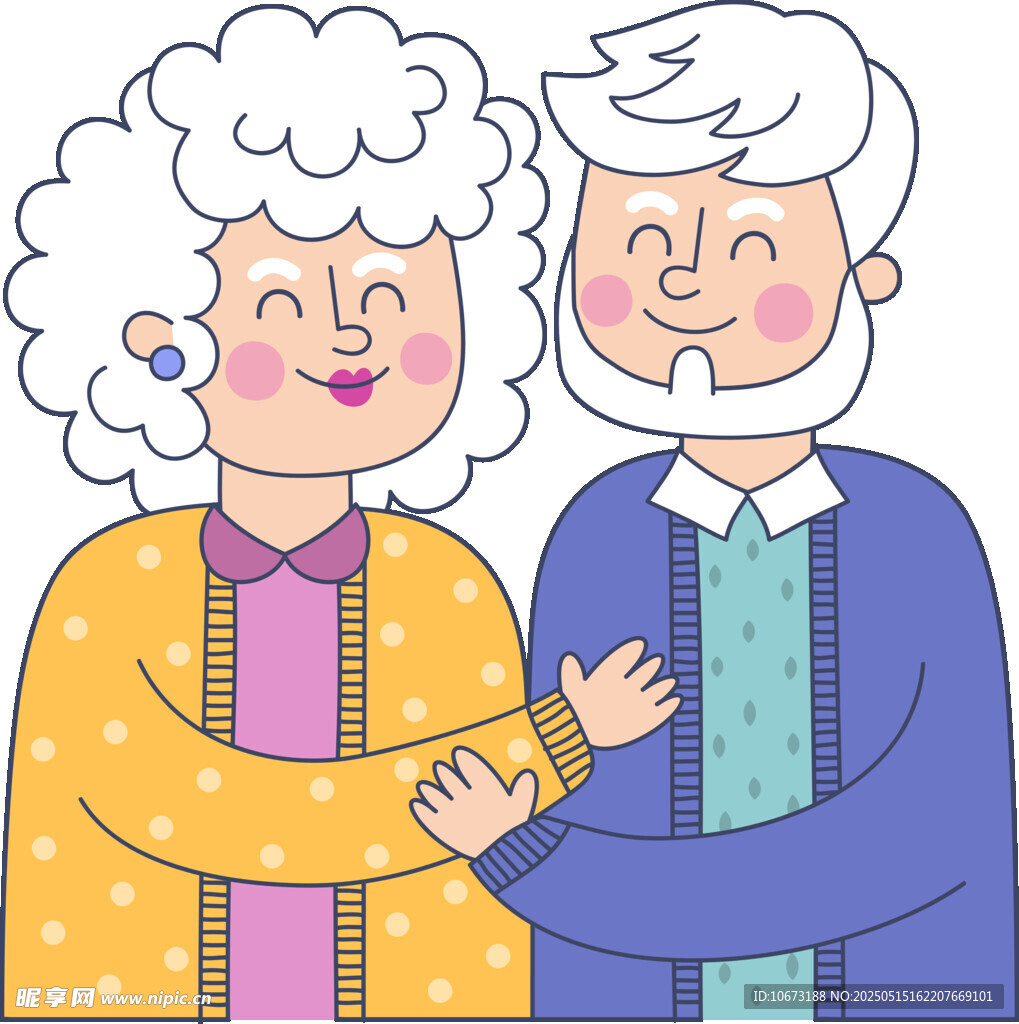 恩爱老夫妻温馨相伴