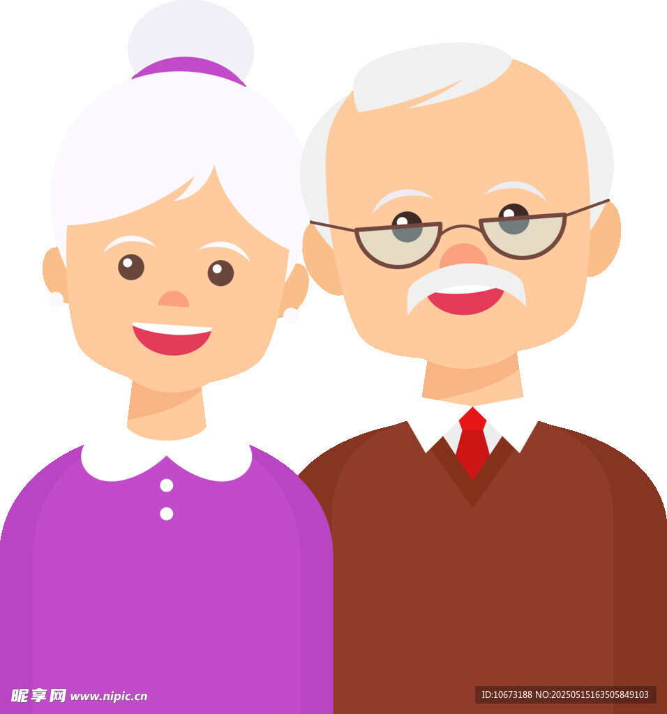 幸福老年夫妇