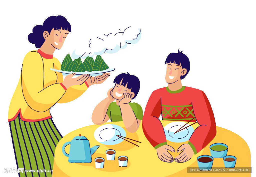 一家人温馨的亲子互动时光