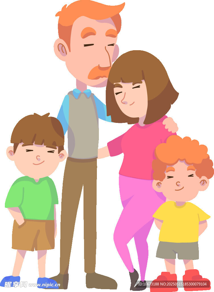 幸福的一家四口