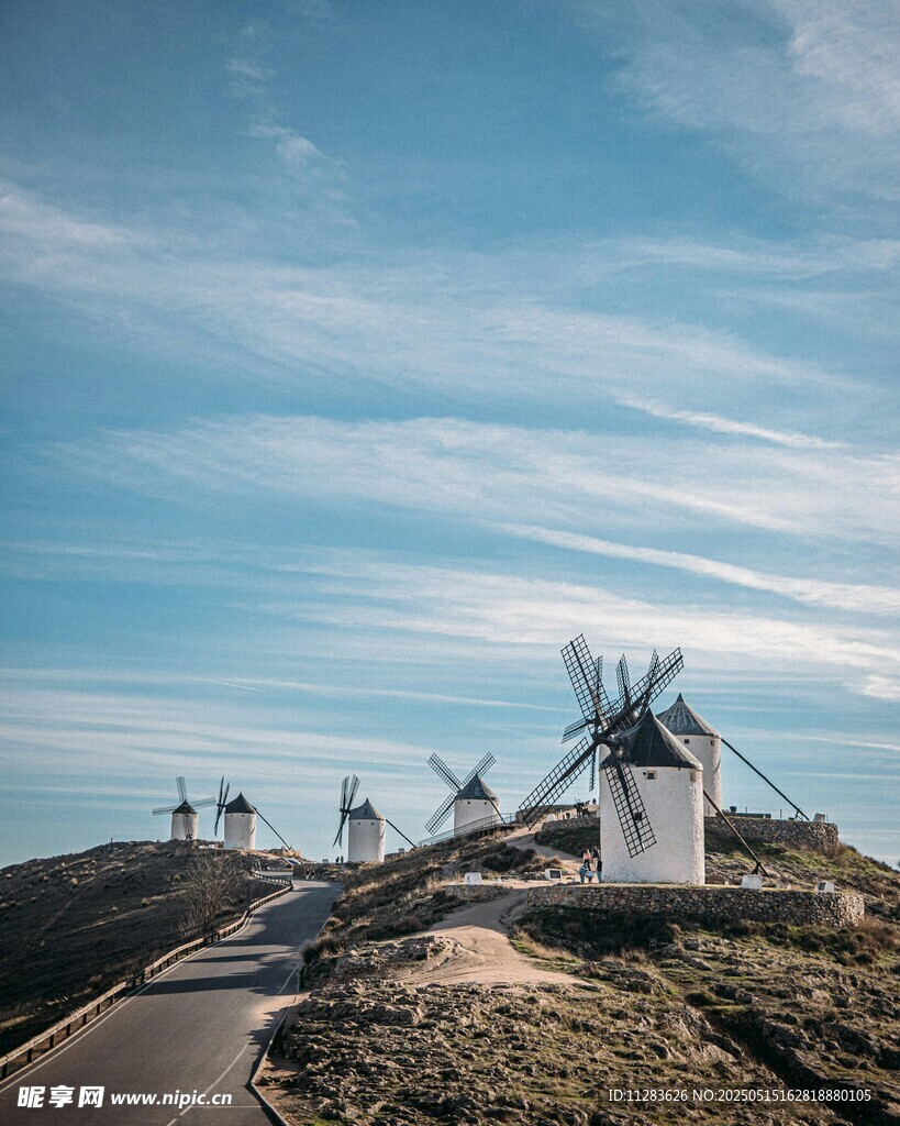 乡村风车美景